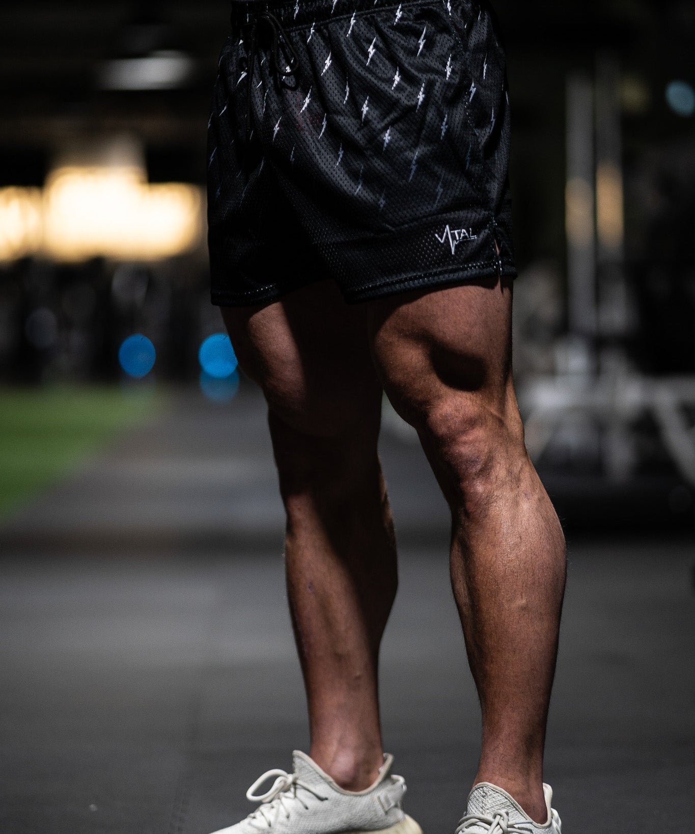 Prevail Mesh Shorts - Black Thunder - VITAL APPAREL