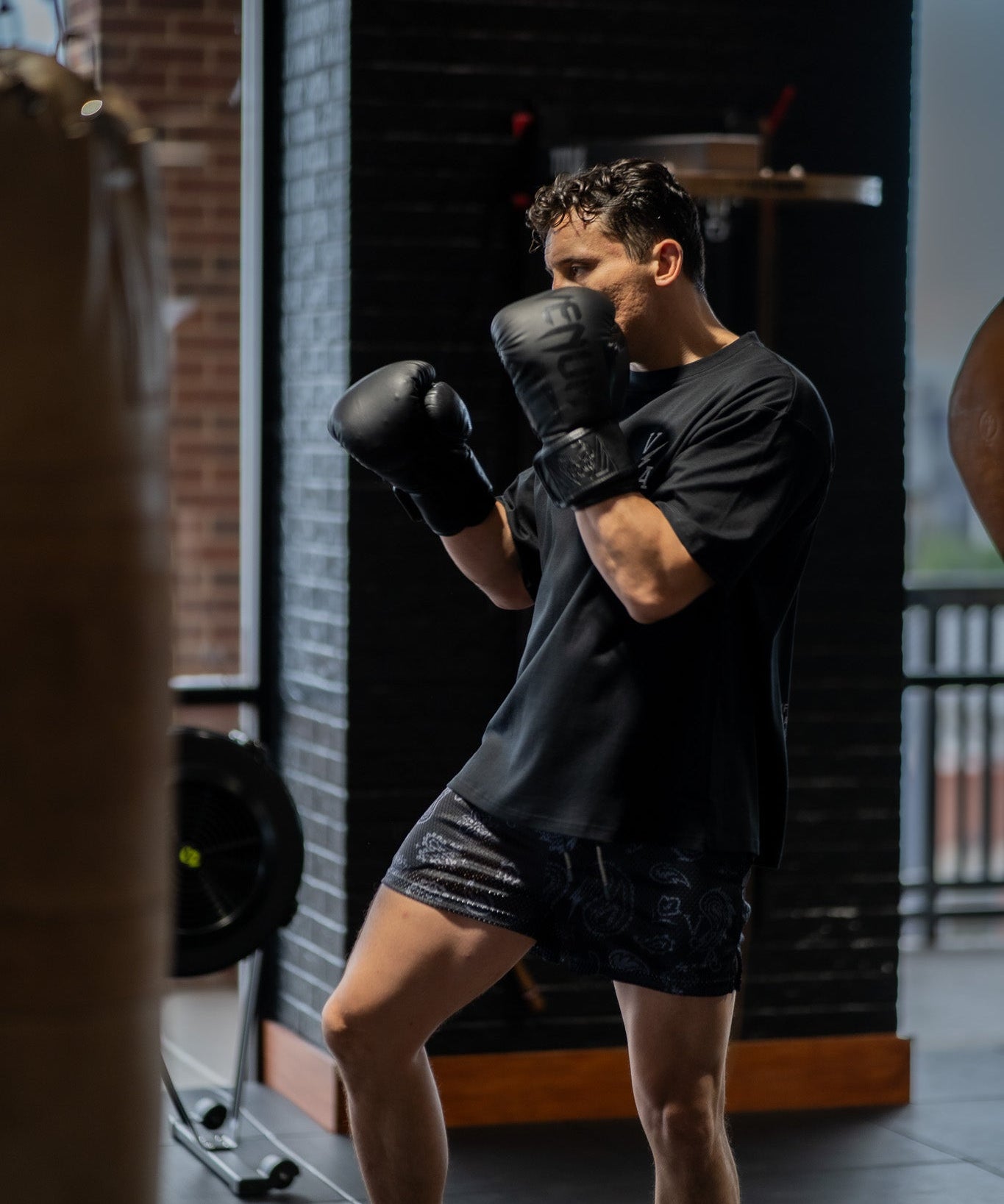 Prevail Mesh Shorts - Unisex Blackout Paisley - VITAL APPAREL