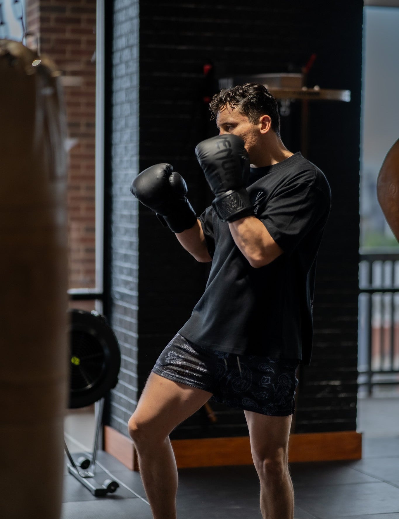 Prevail Mesh Shorts - Unisex Blackout Paisley - VITAL APPAREL