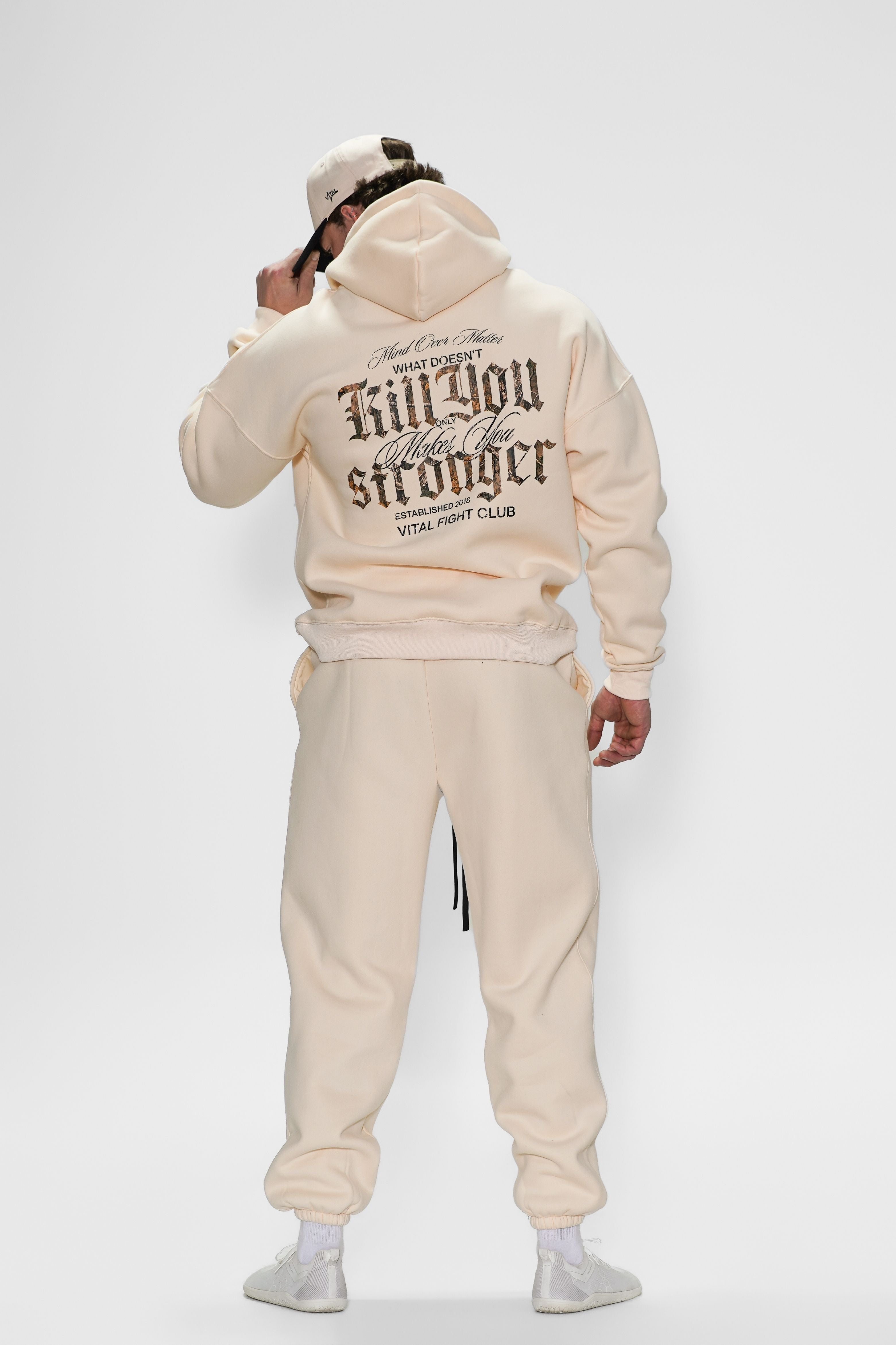 Relentless Heavyweight Sweatpants Unisex - Cream/WDKY Camo - VITAL APPAREL