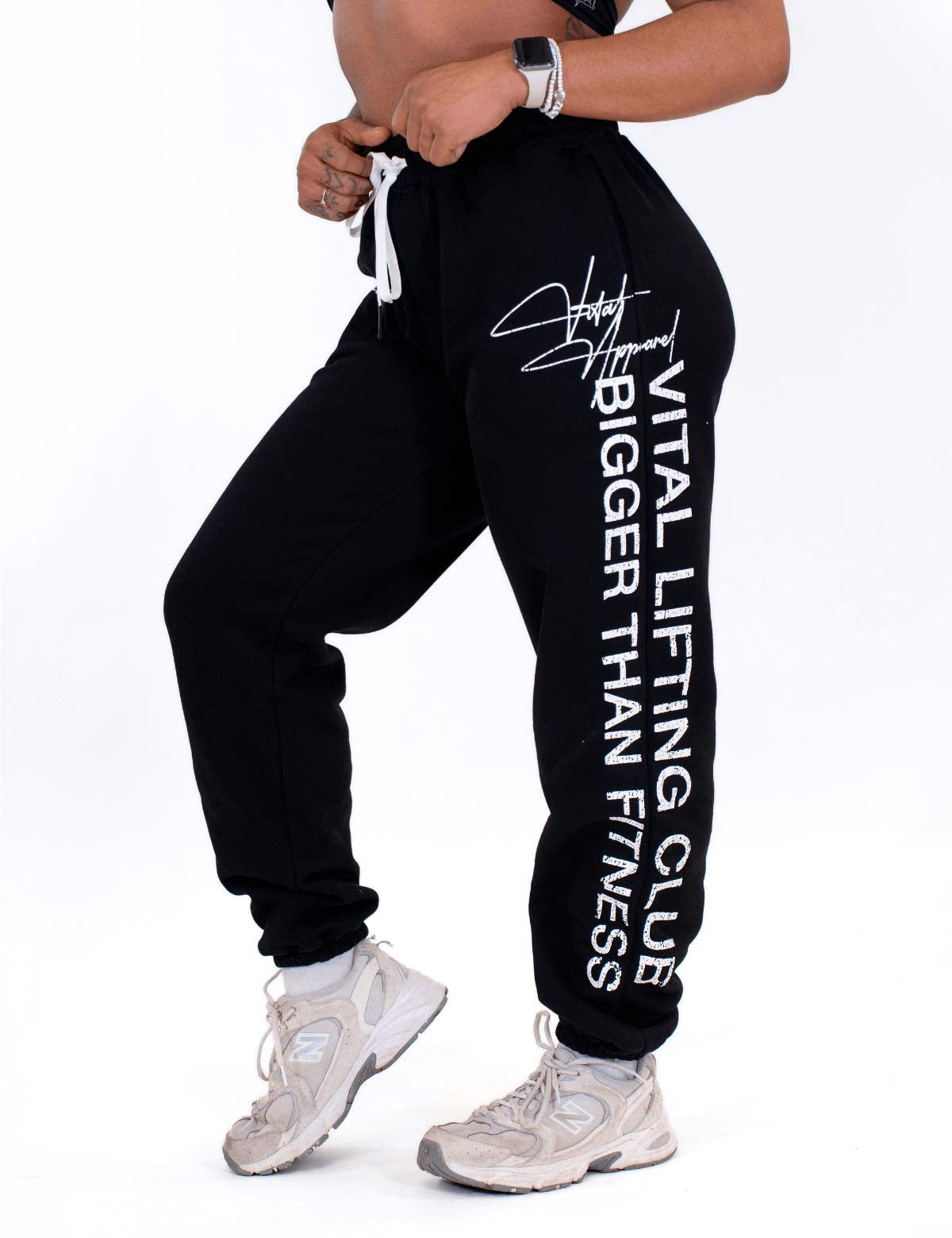 Relentless Heavyweight Sweatpants Unisex - Grunge BTF Black - VITAL APPAREL