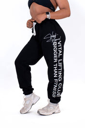 Relentless Heavyweight Sweatpants Unisex - Grunge BTF Black - VITAL APPAREL