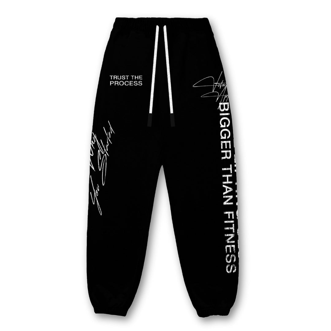 Relentless Heavyweight Sweatpants Unisex - Grunge BTF Black - VITAL APPAREL