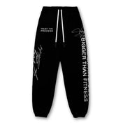 Relentless Heavyweight Sweatpants Unisex - Grunge BTF Black - VITAL APPAREL