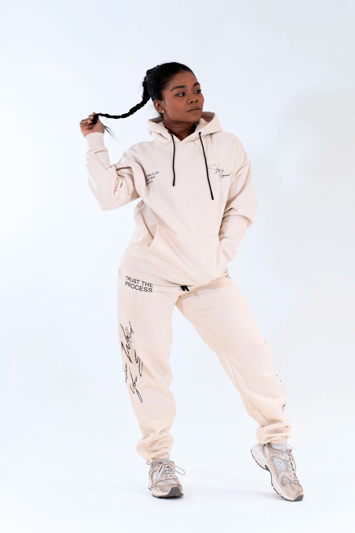 Relentless Heavyweight Sweatpants Unisex - Grunge BTF Cream - VITAL APPAREL
