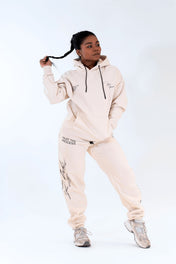 Relentless Heavyweight Sweatpants Unisex - Grunge BTF Cream - VITAL APPAREL