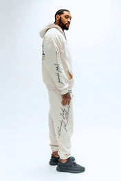 Relentless Heavyweight Sweatpants Unisex - Grunge BTF Cream - VITAL APPAREL