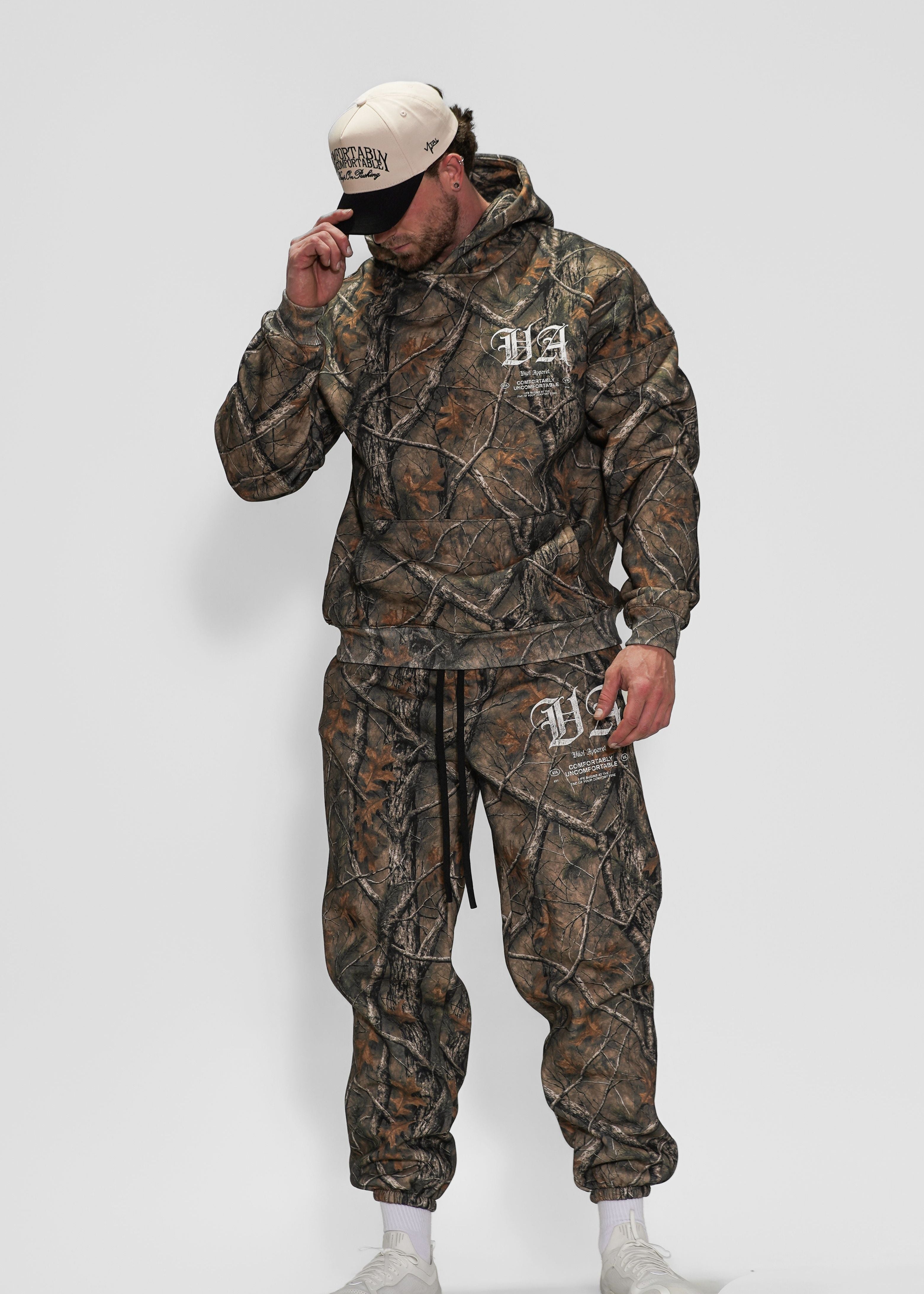 Relentless Heavyweight Sweatpants Unisex - VA Forest Camo - VITAL APPAREL