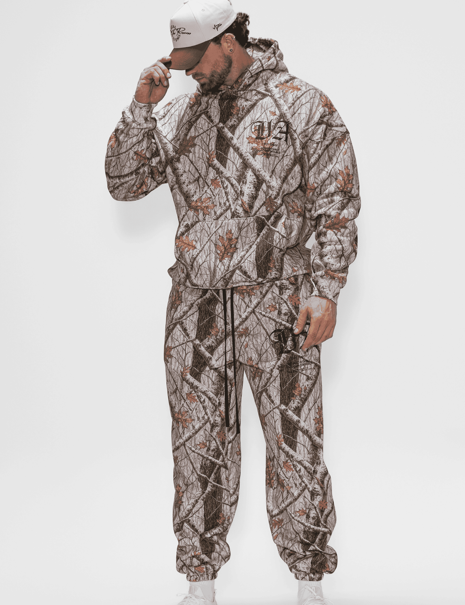 Relentless Heavyweight Sweatpants Unisex - VA Snow Camo - VITAL APPAREL