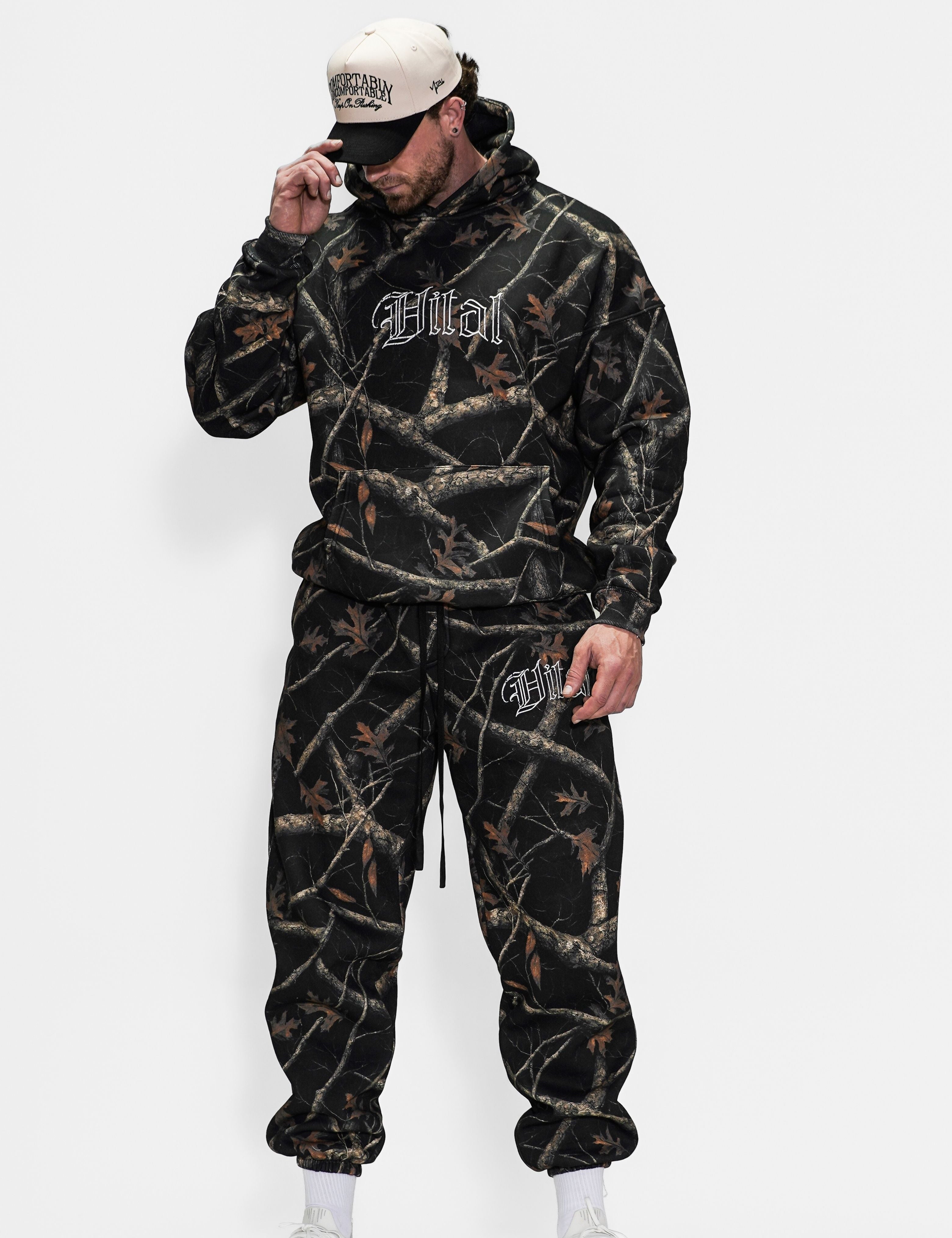 Relentless Heavyweight Sweatpants Unisex - Vital Black Camo - VITAL APPAREL