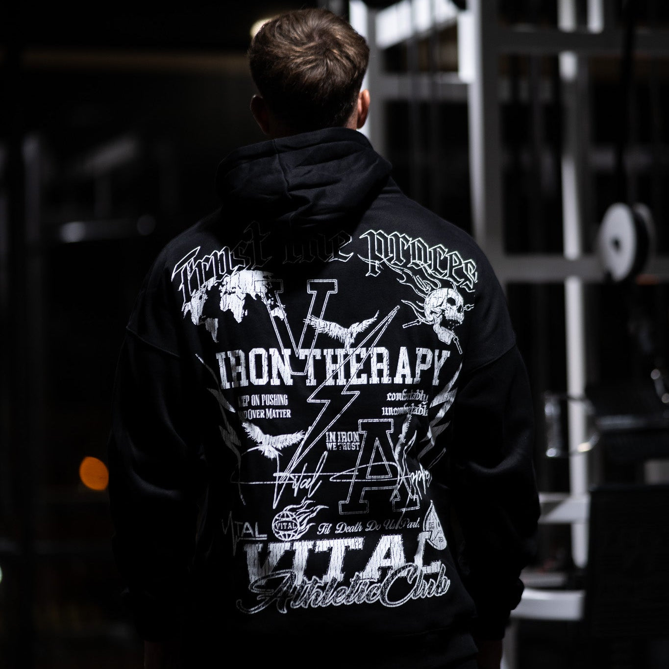 Relentless Oversized Heavyweight Hoodie - Emblem - VITAL APPAREL