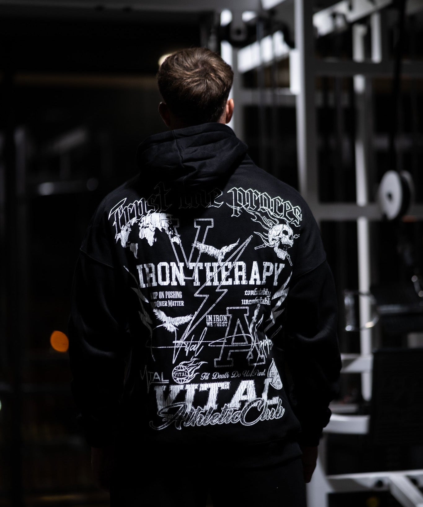 Relentless Oversized Heavyweight Hoodie - Emblem - VITAL APPAREL