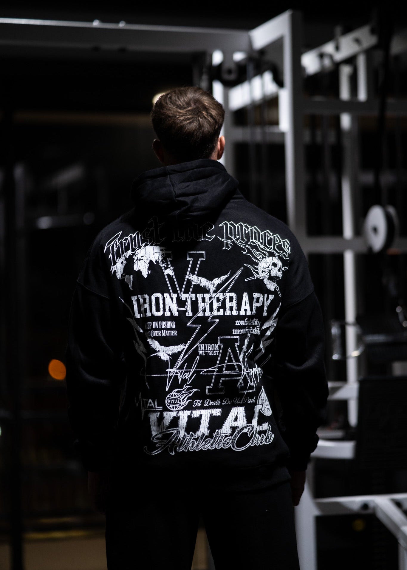 Relentless Oversized Heavyweight Hoodie - Emblem - VITAL APPAREL