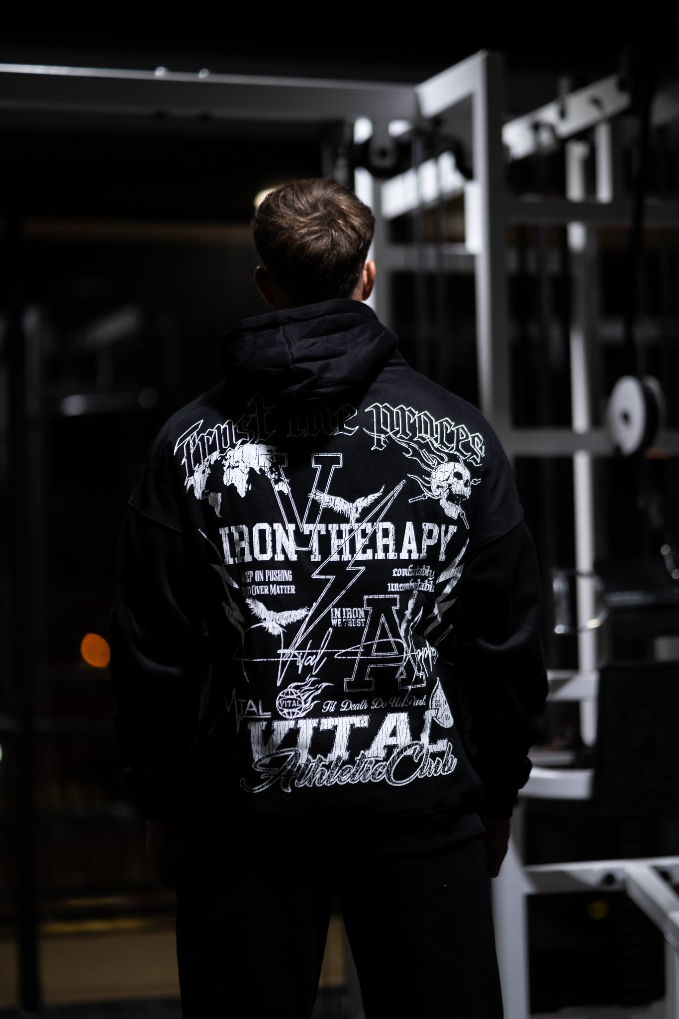 Relentless Oversized Heavyweight Hoodie - Emblem - VITAL APPAREL