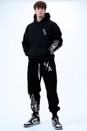 Relentless Oversized Heavyweight Hoodie - Energy Black - VITAL APPAREL