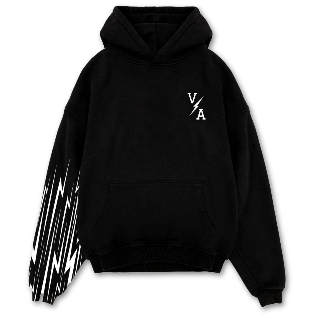 Relentless Oversized Heavyweight Hoodie - Energy Black - VITAL APPAREL