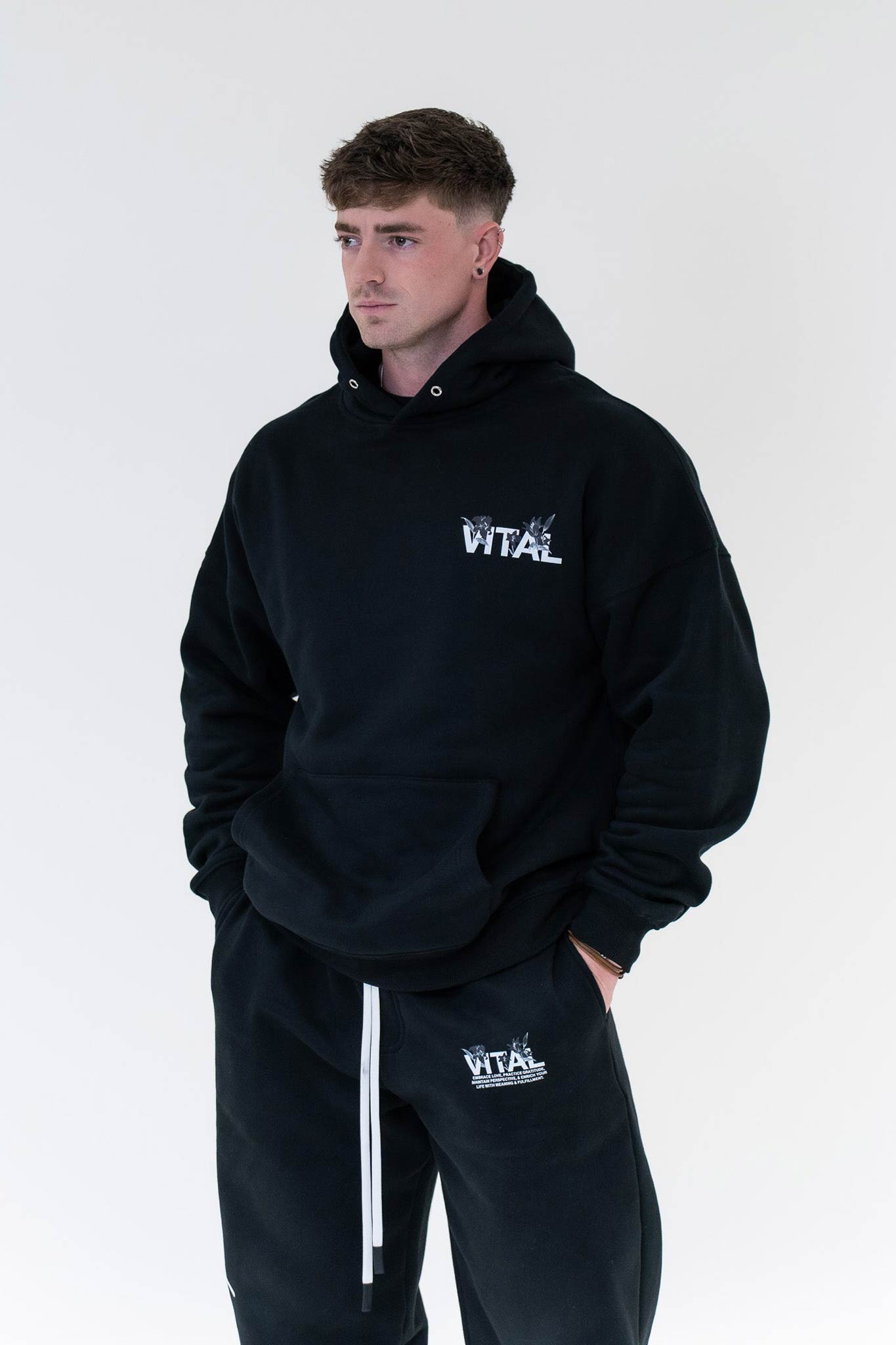 Relentless Oversized Heavyweight Hoodie - Gratitude - VITAL APPAREL