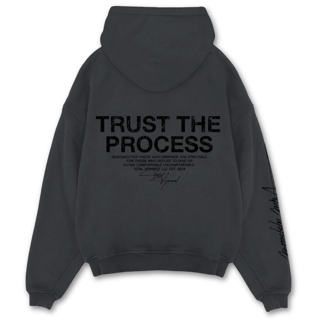 Relentless Oversized Heavyweight Hoodie - Grunge Gray - VITAL APPAREL