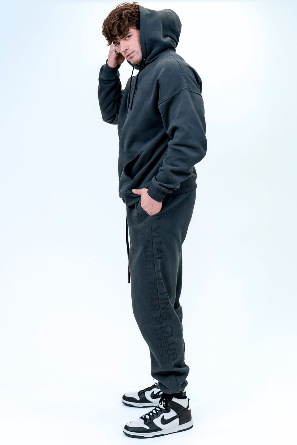 Relentless Oversized Heavyweight Hoodie - Grunge Gray - VITAL APPAREL