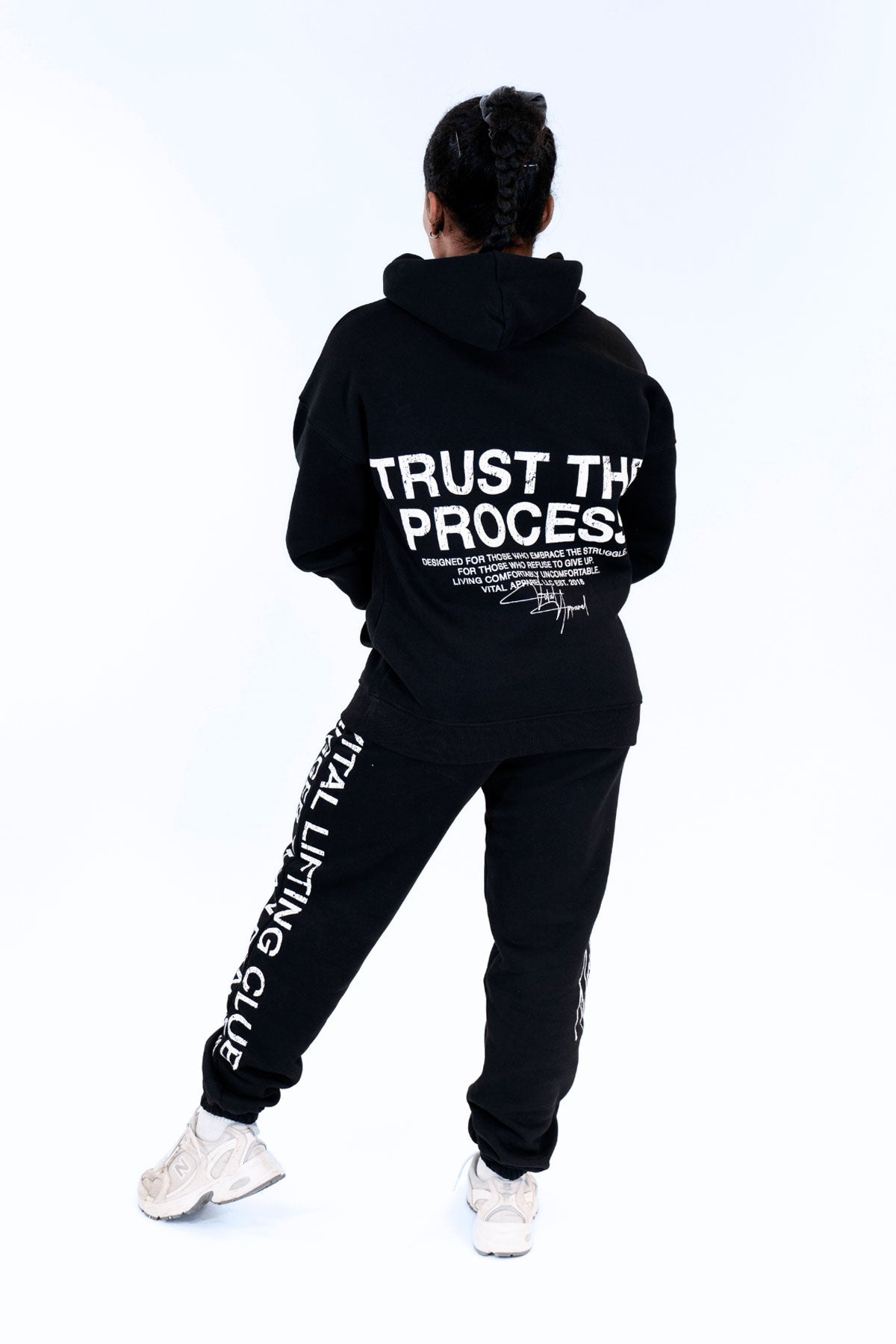 Relentless Oversized Heavyweight Hoodie - Grunge TTP Black - VITAL APPAREL