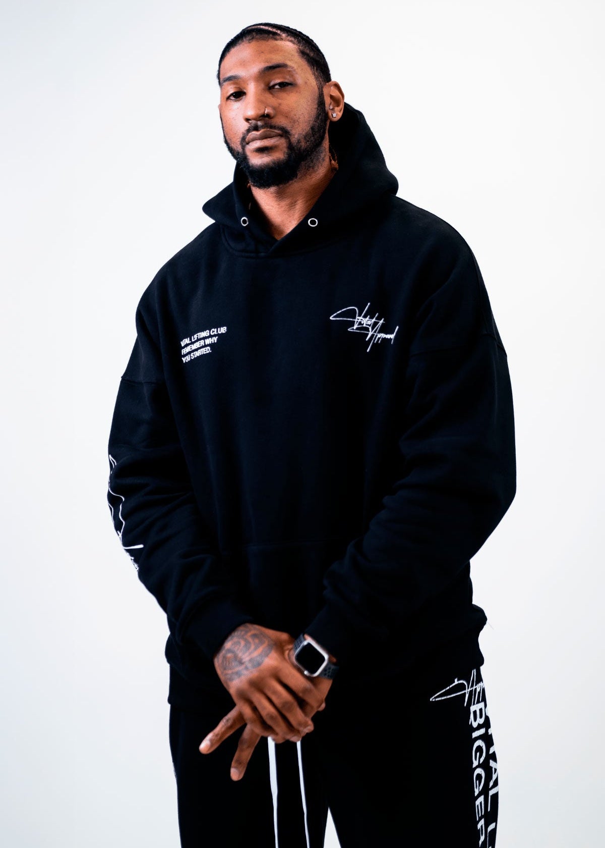 Relentless Oversized Heavyweight Hoodie - Grunge TTP Black - VITAL APPAREL