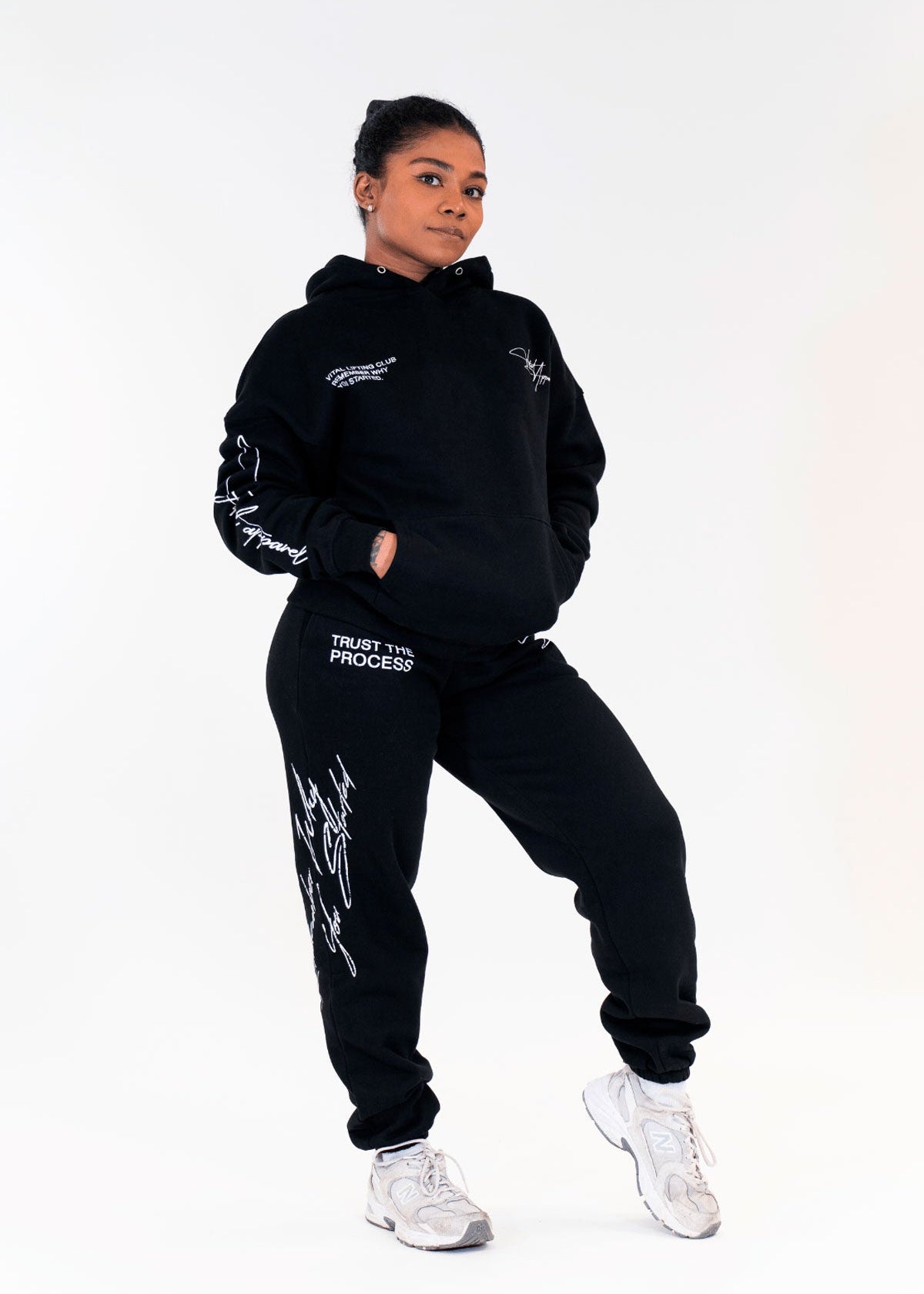 Relentless Oversized Heavyweight Hoodie - Grunge TTP Black - VITAL APPAREL