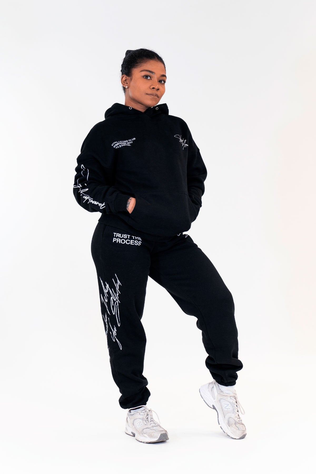 Relentless Oversized Heavyweight Hoodie - Grunge TTP Black - VITAL APPAREL