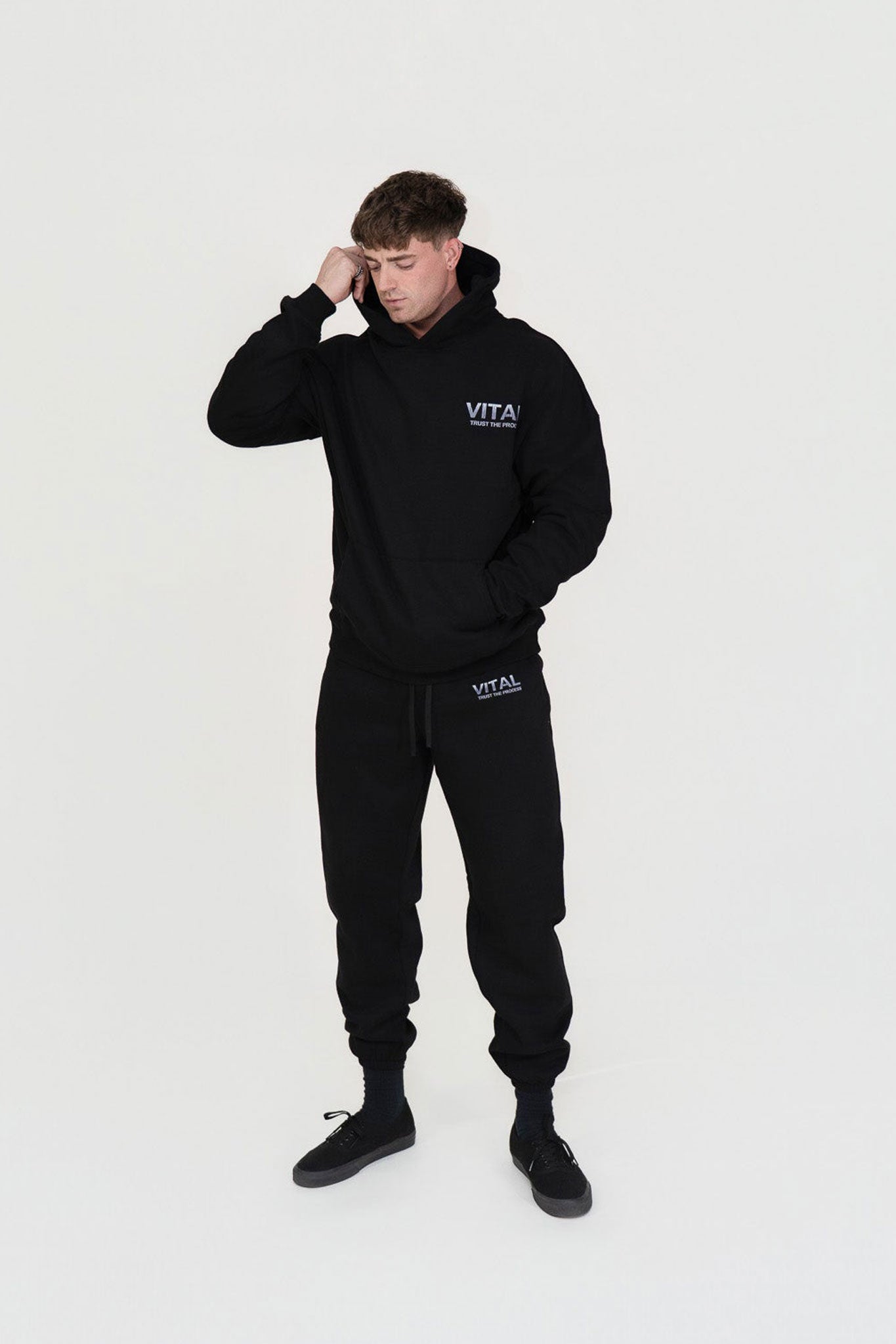 Relentless Oversized Heavyweight Hoodie - STS Black - VITAL APPAREL