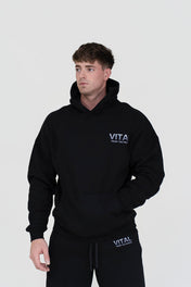 Relentless Oversized Heavyweight Hoodie - STS Black - VITAL APPAREL