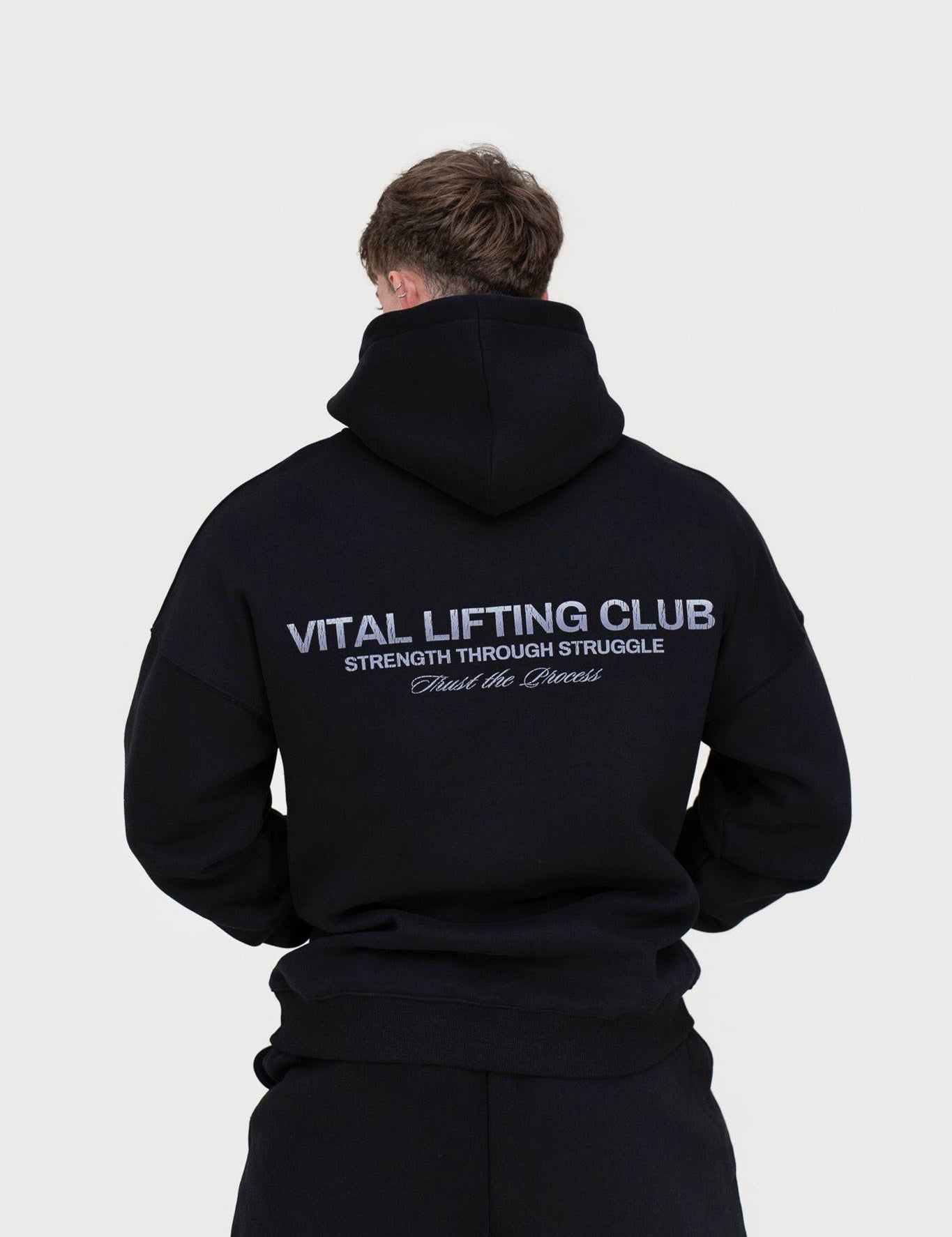 Relentless Oversized Heavyweight Hoodie - STS Black - VITAL APPAREL