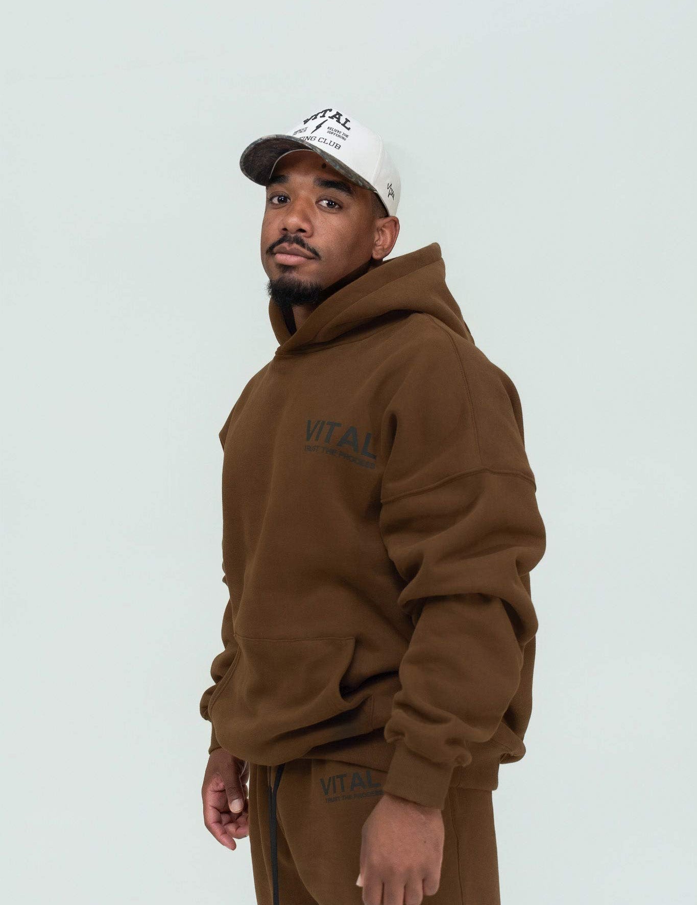 Relentless Oversized Heavyweight Hoodie - STS Mocha - VITAL APPAREL