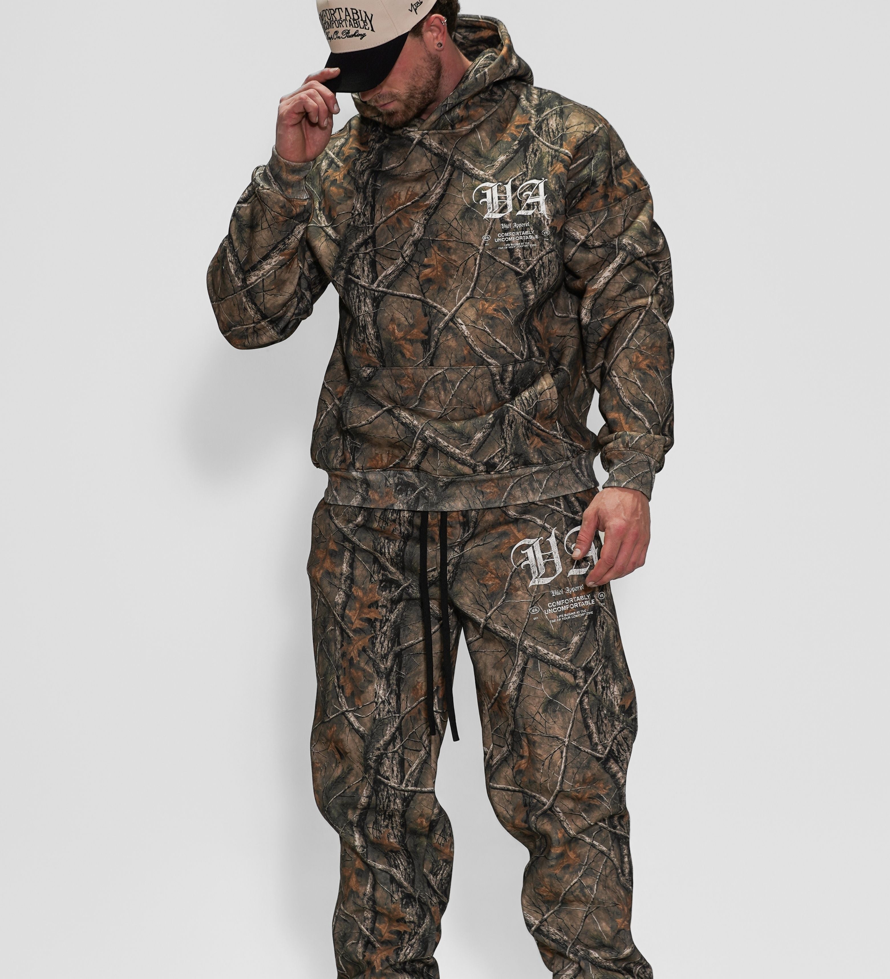 Relentless Oversized Heavyweight Hoodie - VA Forest Camo - VITAL APPAREL