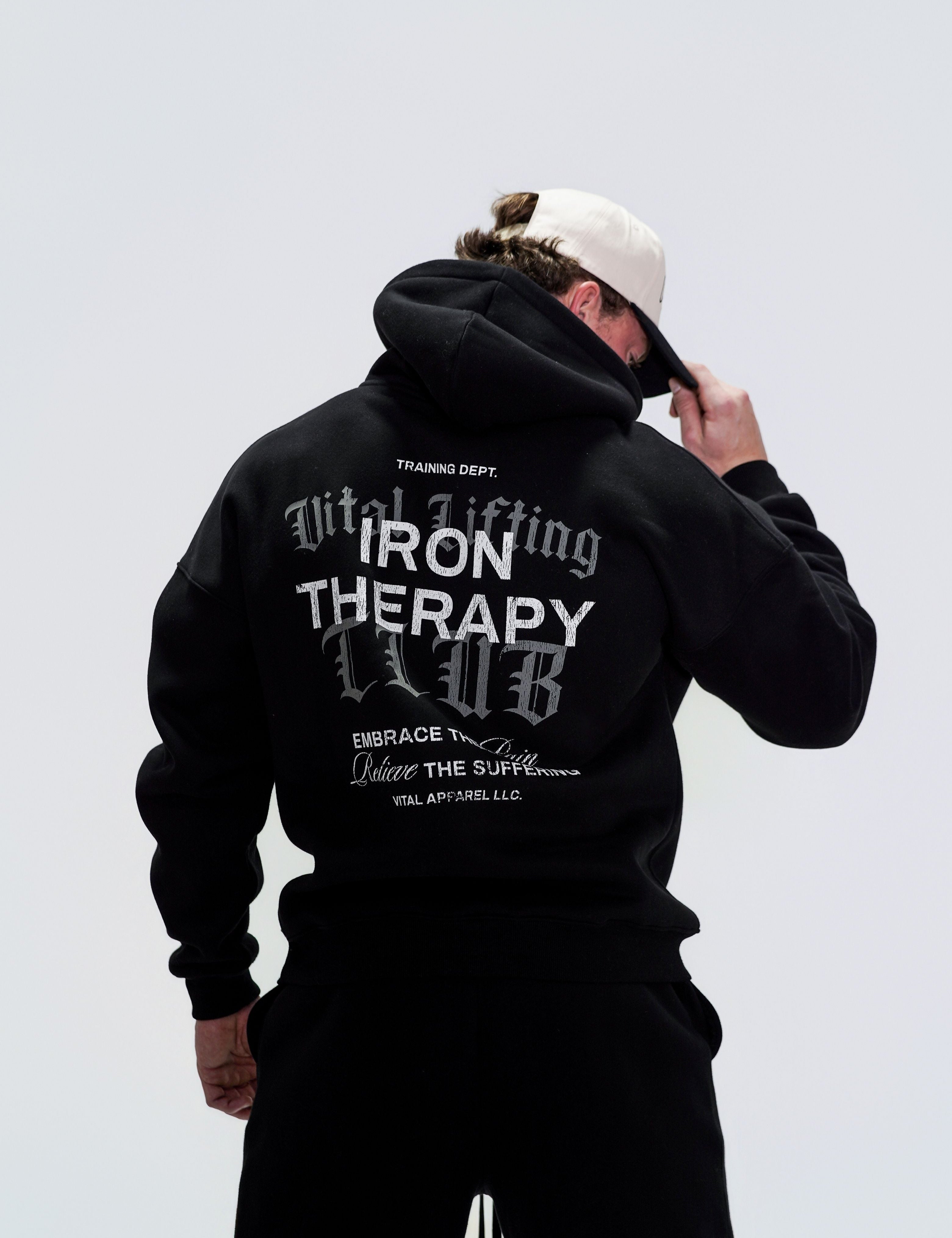 Relentless Oversized Heavyweight Hoodie - VLC IT Black - VITAL APPAREL