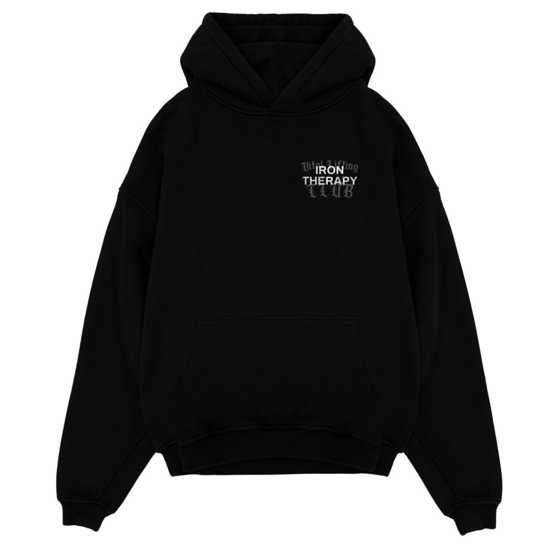 Relentless Oversized Heavyweight Hoodie - VLC IT Black - VITAL APPAREL