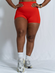 Resilient High Waist 4” Shorts - Cherry - VITAL APPAREL