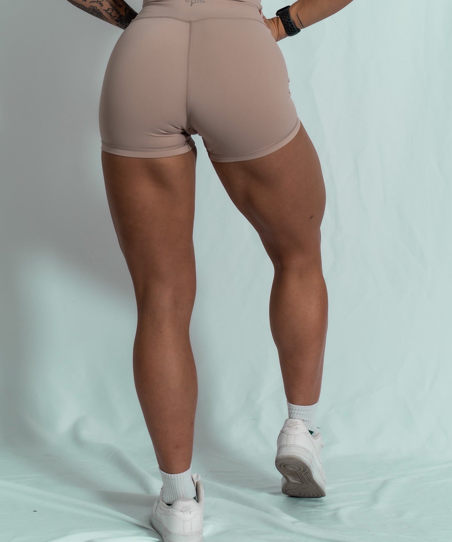 Resilient High Waist 4” Shorts - Onyx Clay - VITAL APPAREL