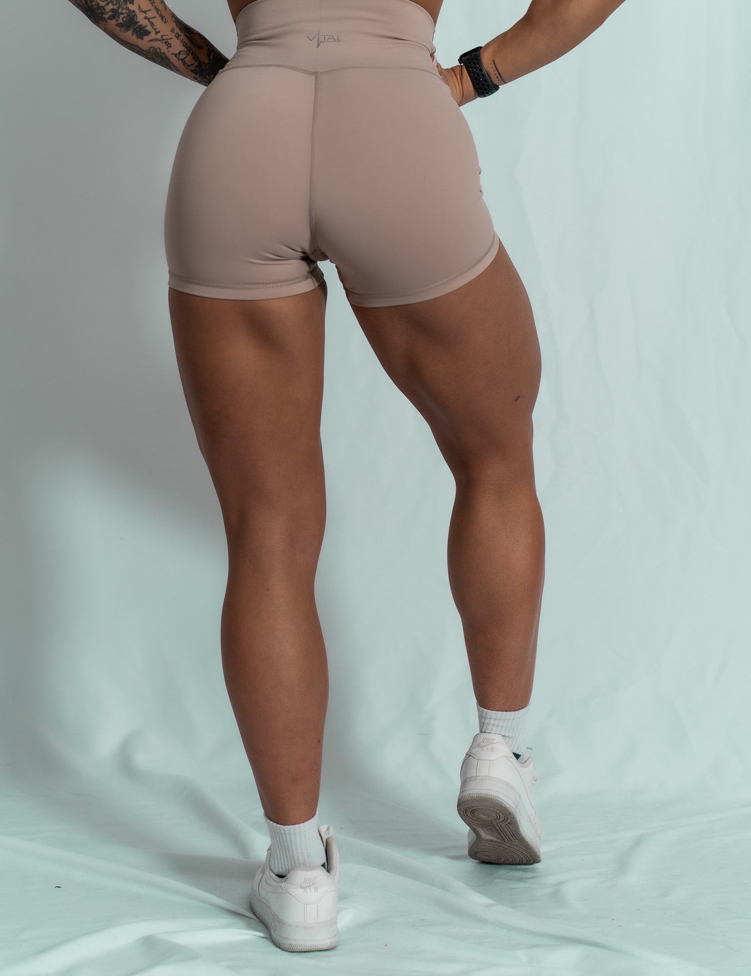 Resilient High Waist 4” Shorts - Onyx Clay - VITAL APPAREL