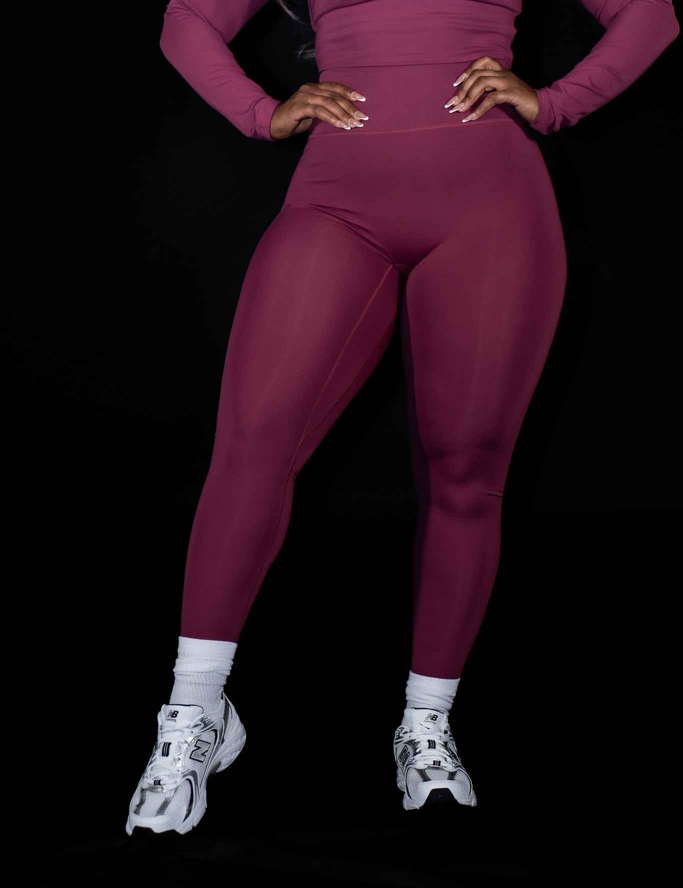 Resilient Non Pocket Legging - Rouge Pink - VITAL APPAREL