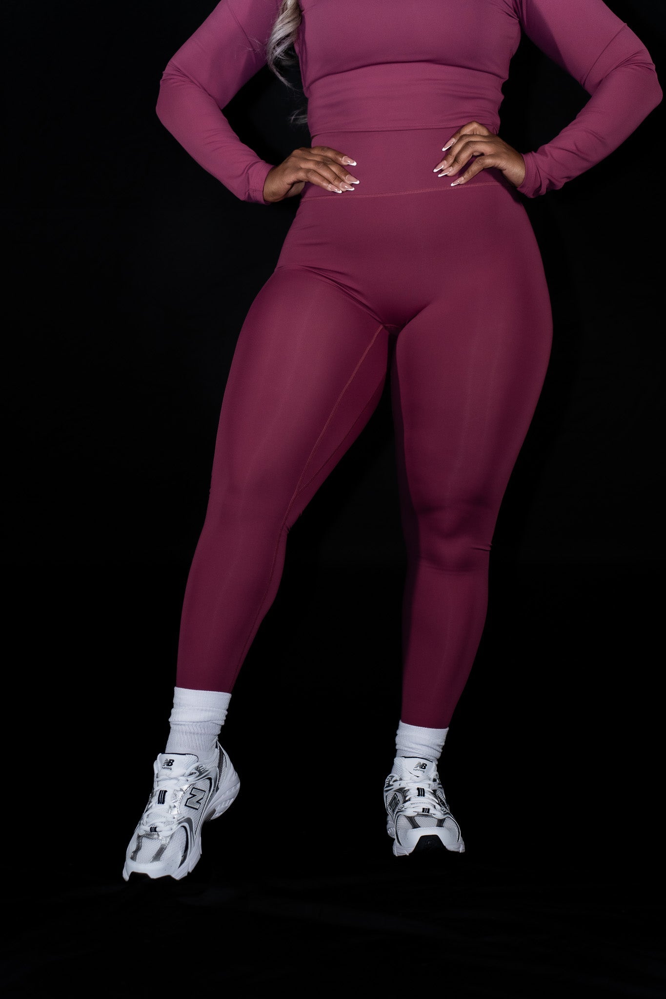 Resilient Non Pocket Legging - Rouge Pink - VITAL APPAREL