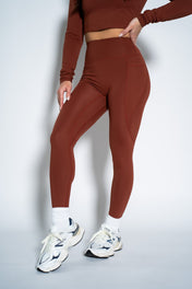 Resilient Pocket Legging - Rust - VITAL APPAREL