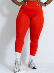 Resilient Pocket Leggings - Cherry - VITAL APPAREL