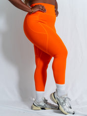 Resilient Pocket Leggings - Orange - VITAL APPAREL