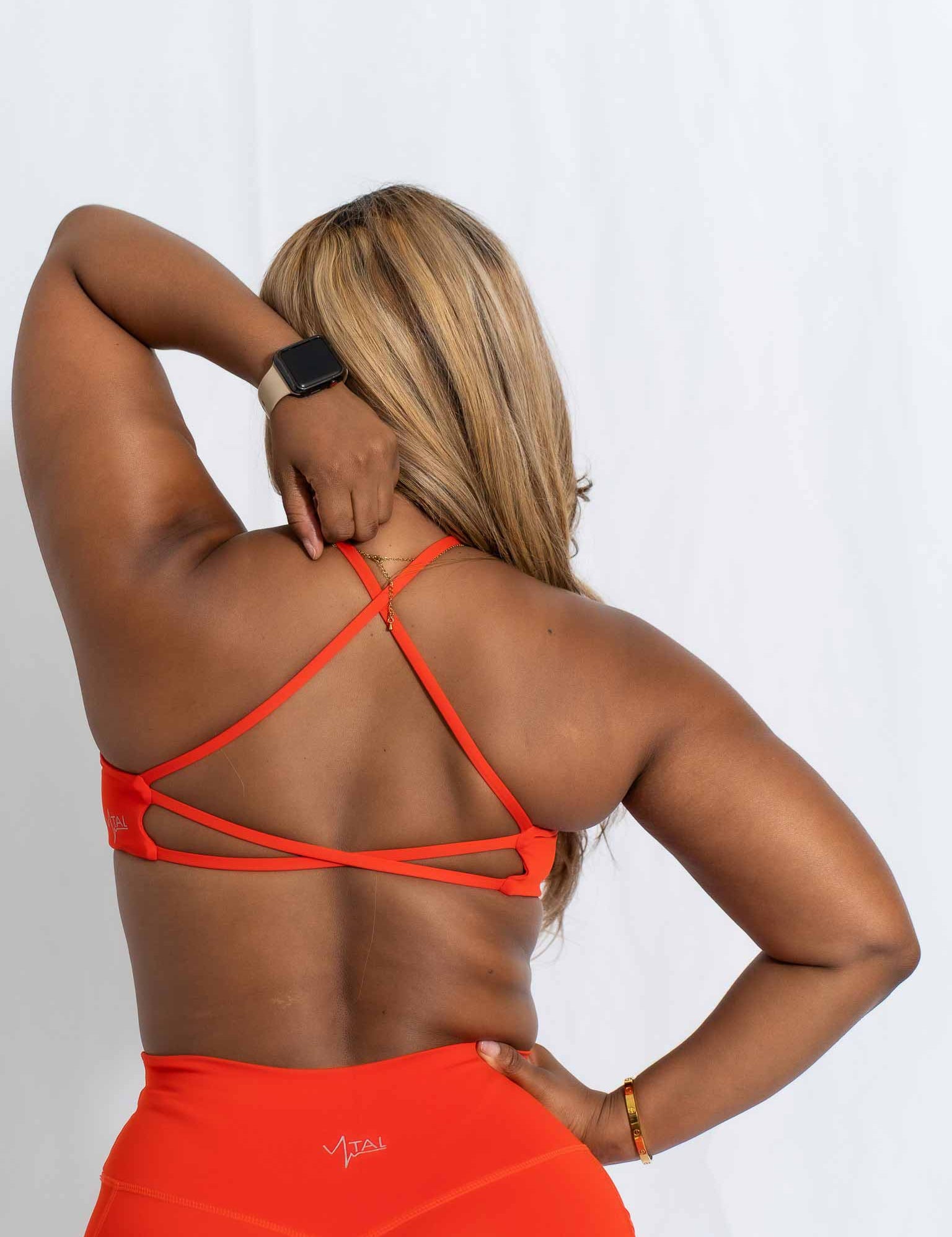 Resilient Power Bra - Cherry - VITAL APPAREL