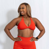 Resilient Power Bra - Cherry