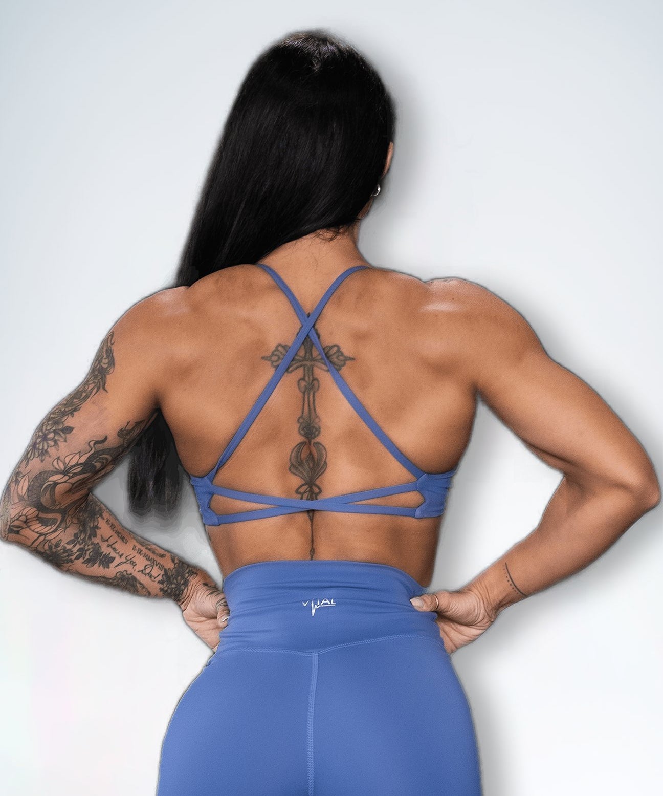 Resilient Power Bra - Denim Blue - VITAL APPAREL