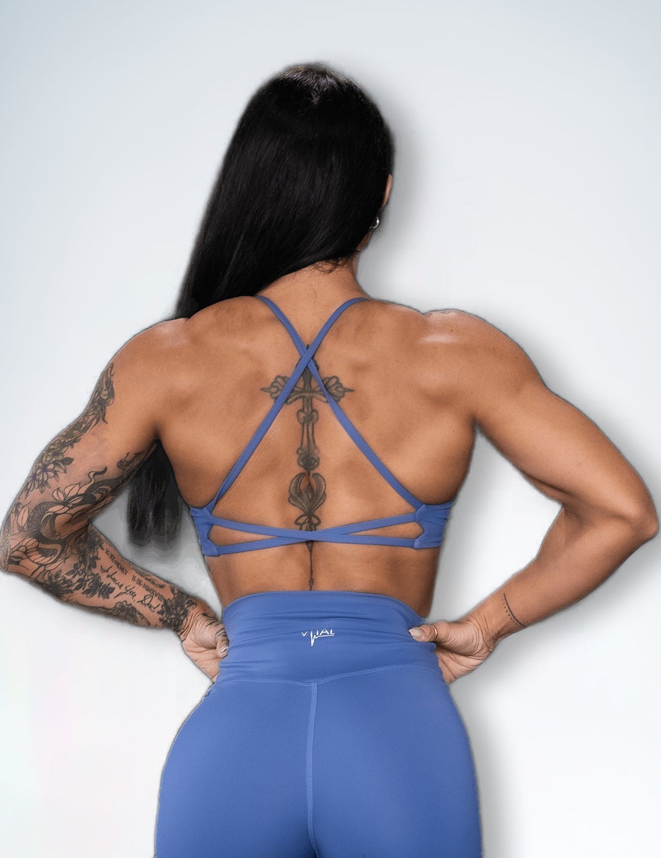 Resilient Power Bra - Denim Blue - VITAL APPAREL