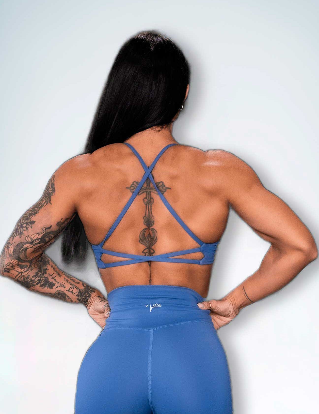 Resilient Power Bra - Denim Blue - VITAL APPAREL