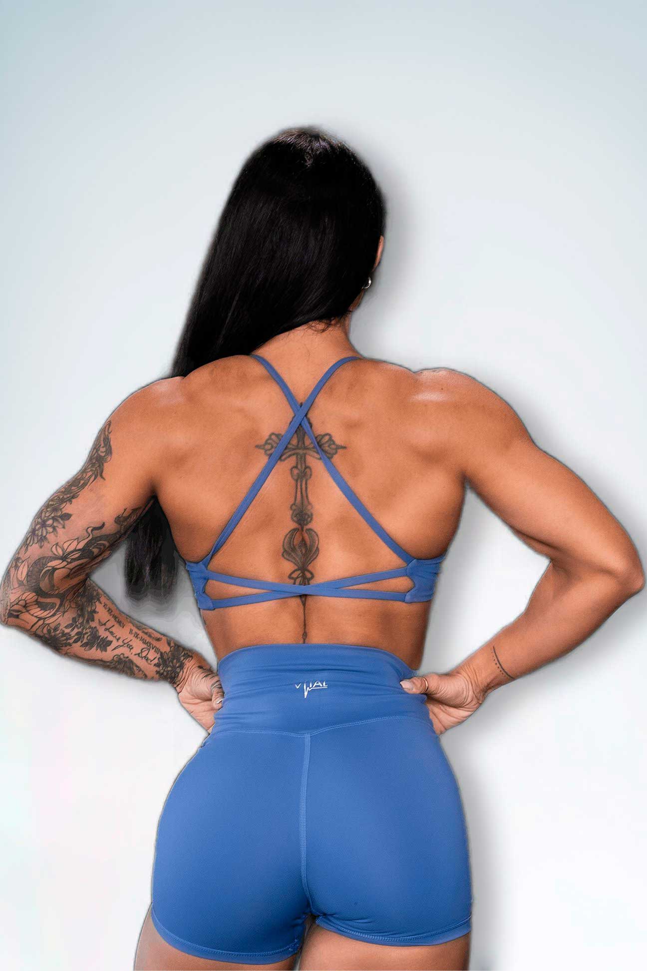 Resilient Power Bra - Denim Blue - VITAL APPAREL