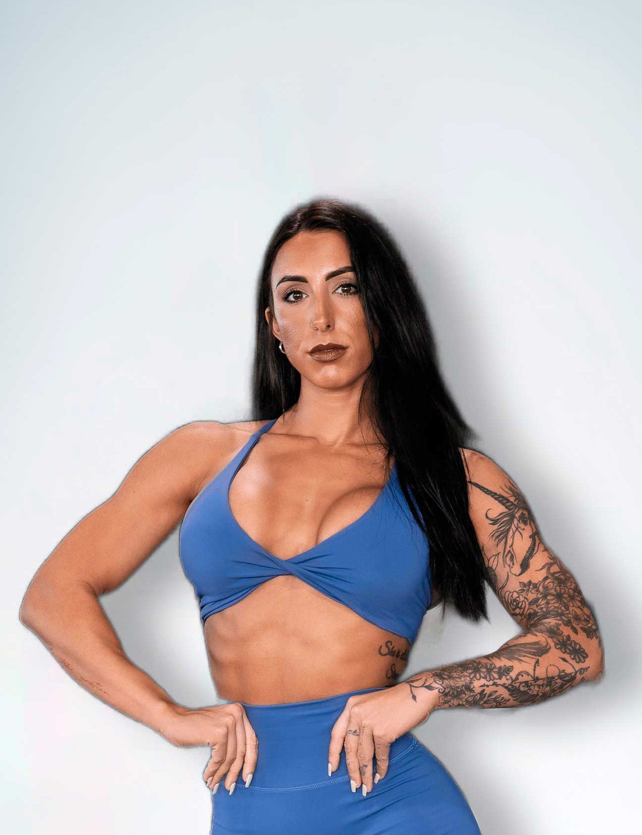 Resilient Power Bra - Denim Blue - VITAL APPAREL