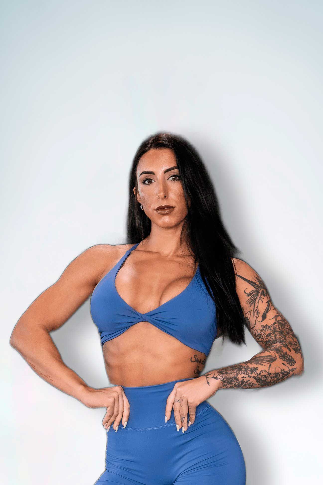 Resilient Power Bra - Denim Blue - VITAL APPAREL